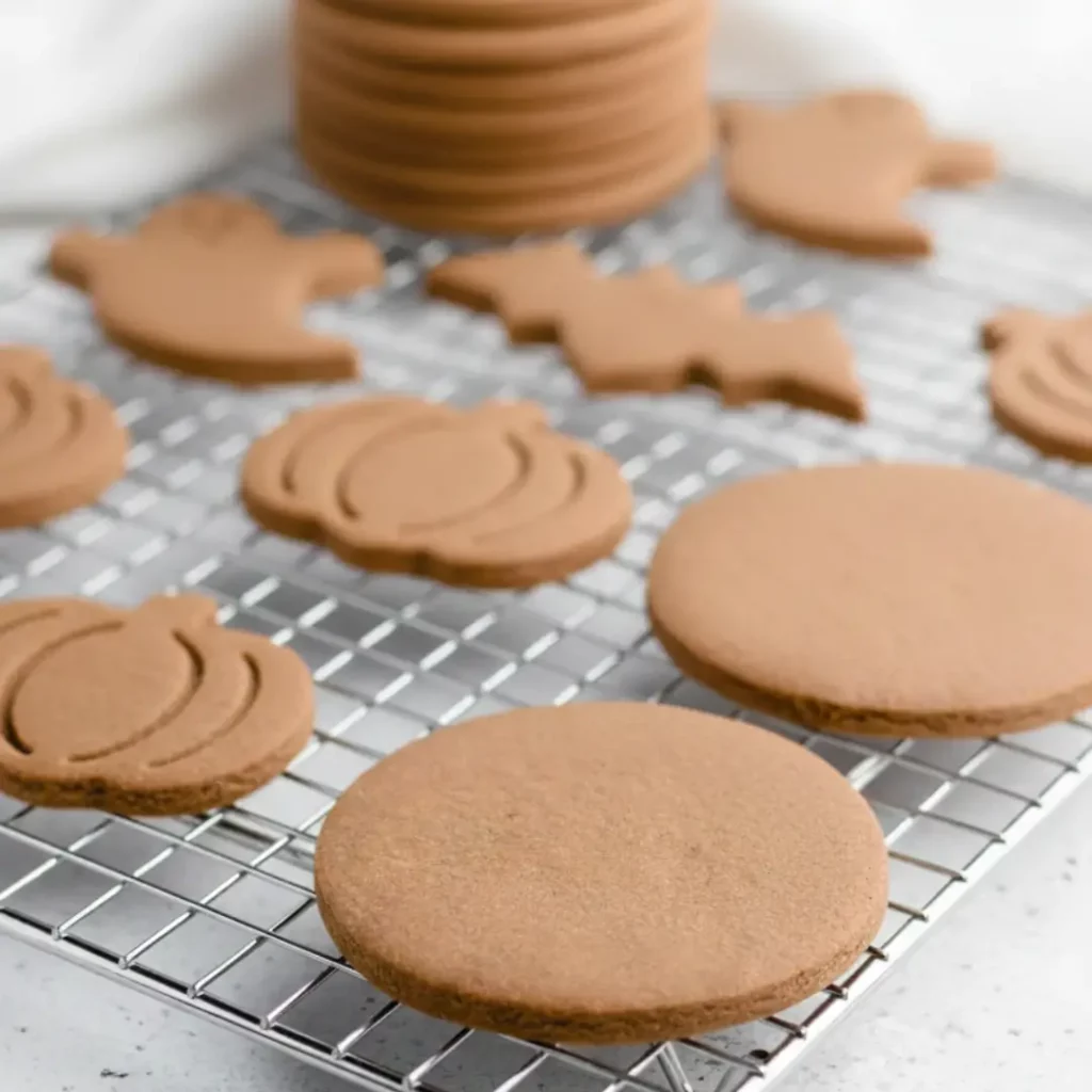 Freshly baked halloween sugar cookies