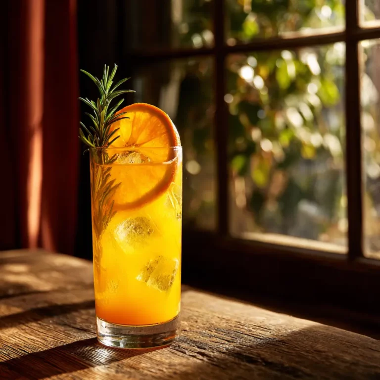 making rosemary syrup for orange rosemary drink recipe