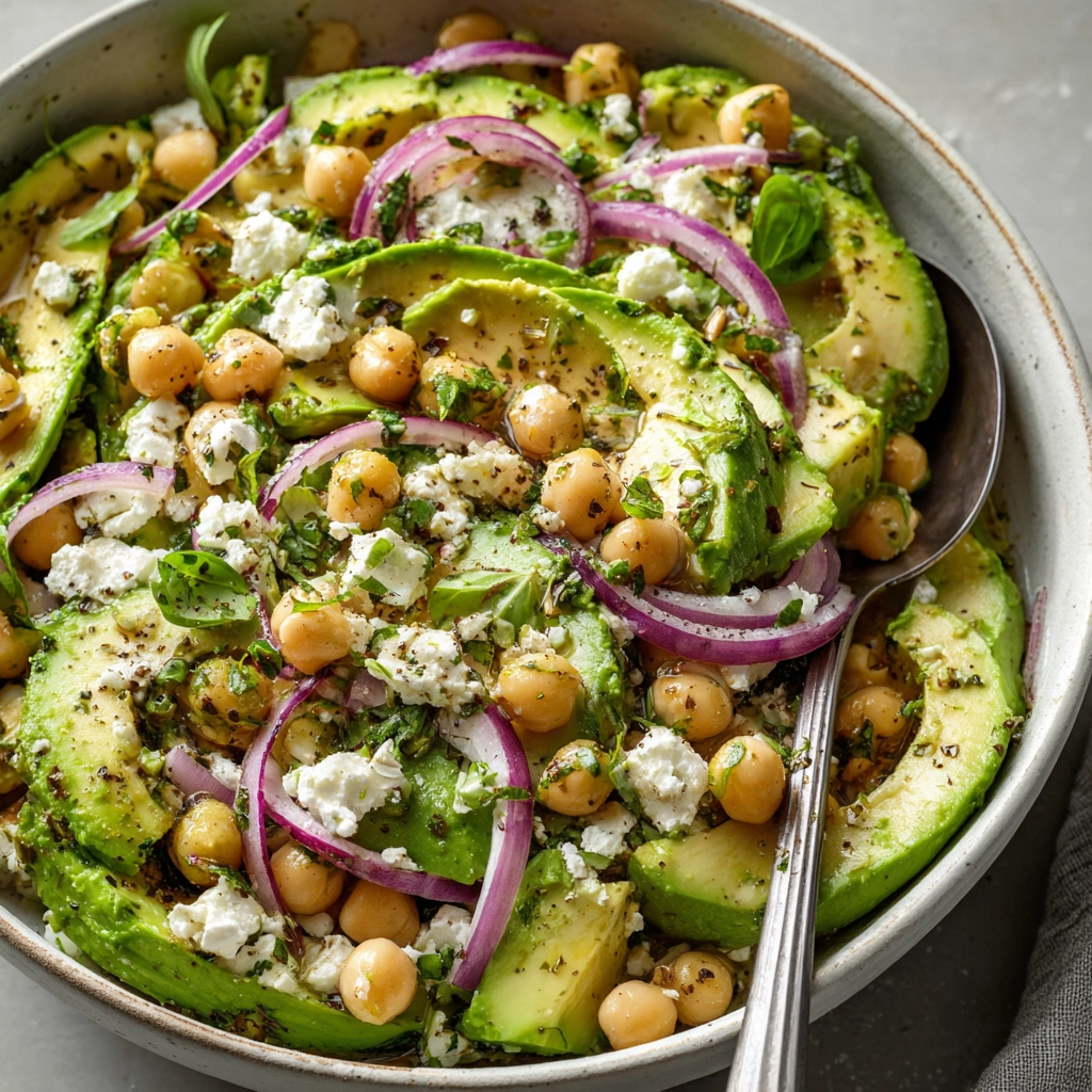 Chickpea Feta Avocado Salad: A Fresh Mediterranean Delight for Healthy Living 8 Chickpea Feta Avocado Salad
