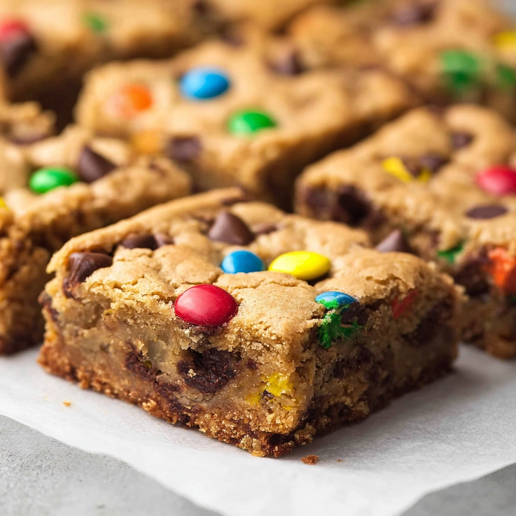 serving chocolate chip oatmeal bars