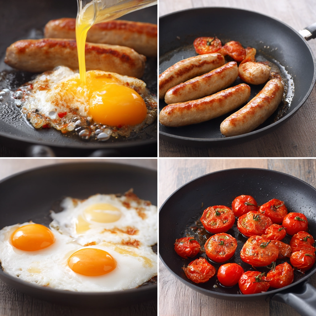cooking-full-english-breakfast-process