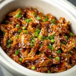 Crockpot teriyaki chicken with sesame seeds