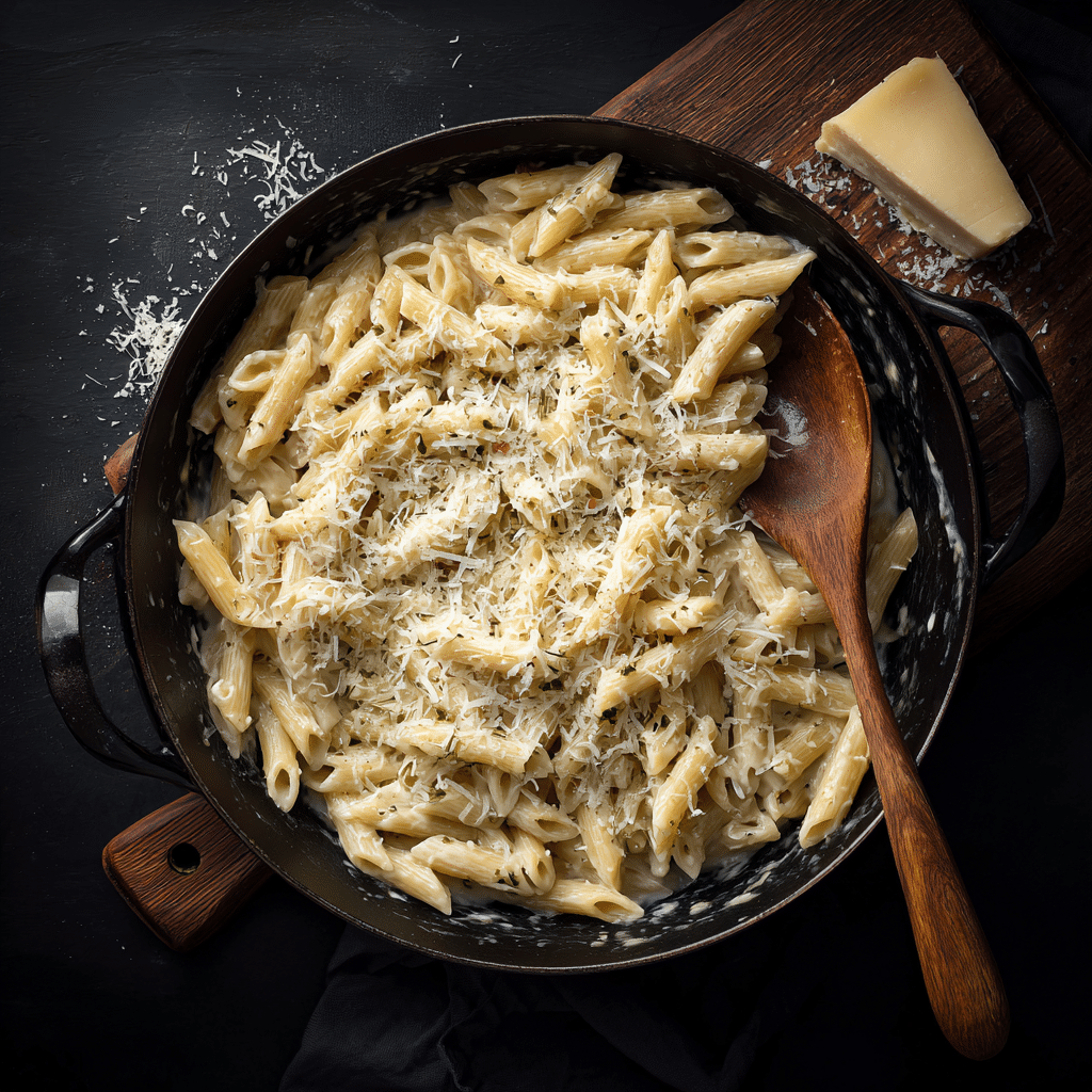 One Pot Creamy Garlic Pasta: Easy 20-Minute Dinner You’ll Love 8 finished-one-pot-creamy-garlic-pasta