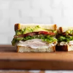 High Protein Lunch Sandwich with Turkey and Avocado