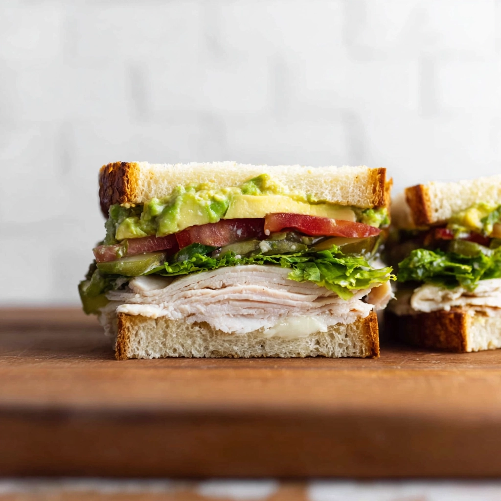 High Protein Lunch Sandwich with Turkey and Avocado