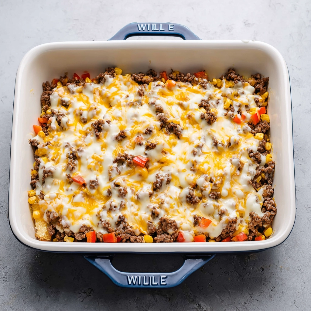 Hobo Casserole – A Hearty Family Classic Full of Comfort 8 layering hobo casserole in baking dish
