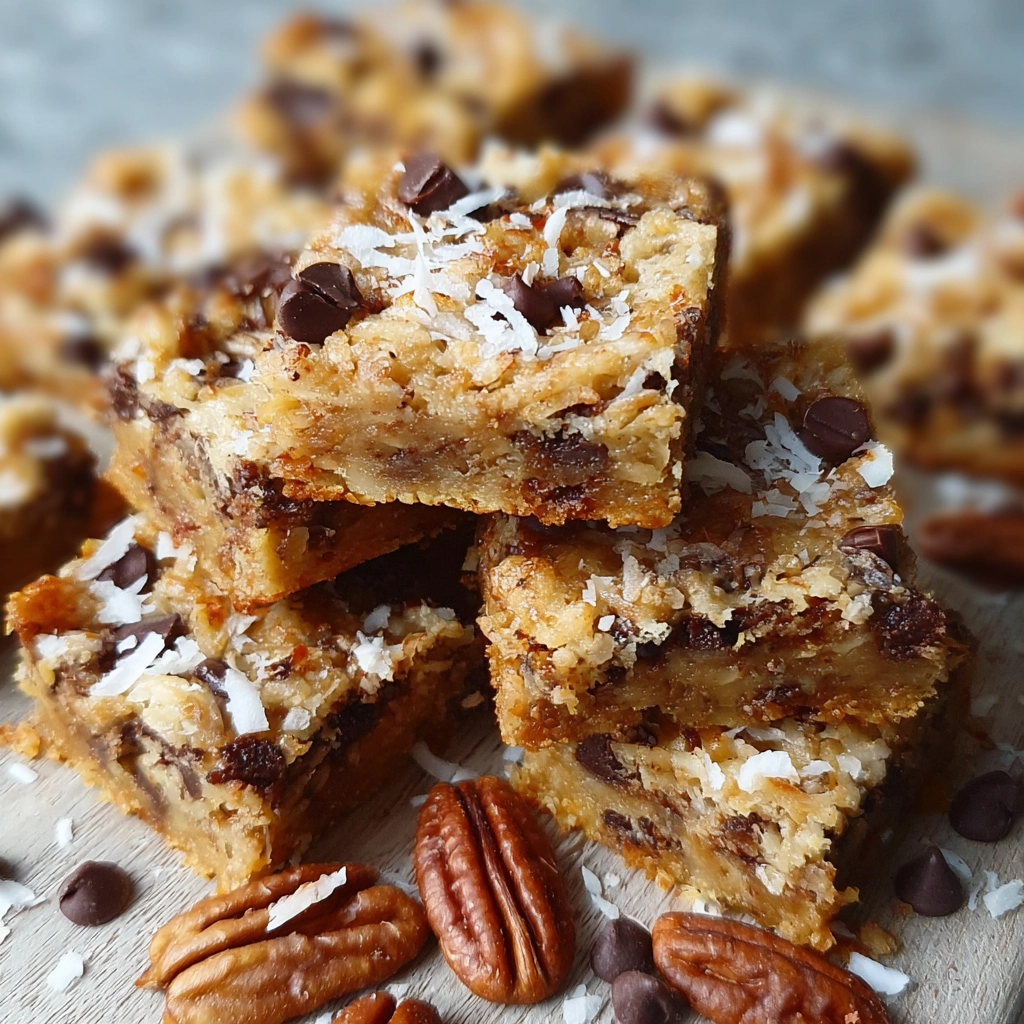 Magic Cookie Bars: The Ultimate Dessert Bar Recipe You’ll Fall In Love With 5 Freshly baked Magic Cookie Bars dessert tray