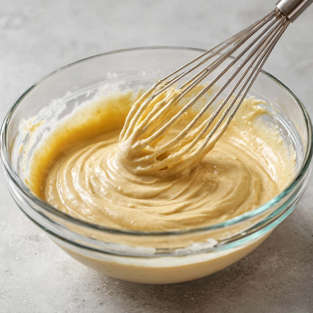 Air Fryer Funnel Cake Bites – A Fun, Easy, and Irresistible Fair Treat 7 Mixing Batter for Air Fryer Funnel Cake Bites