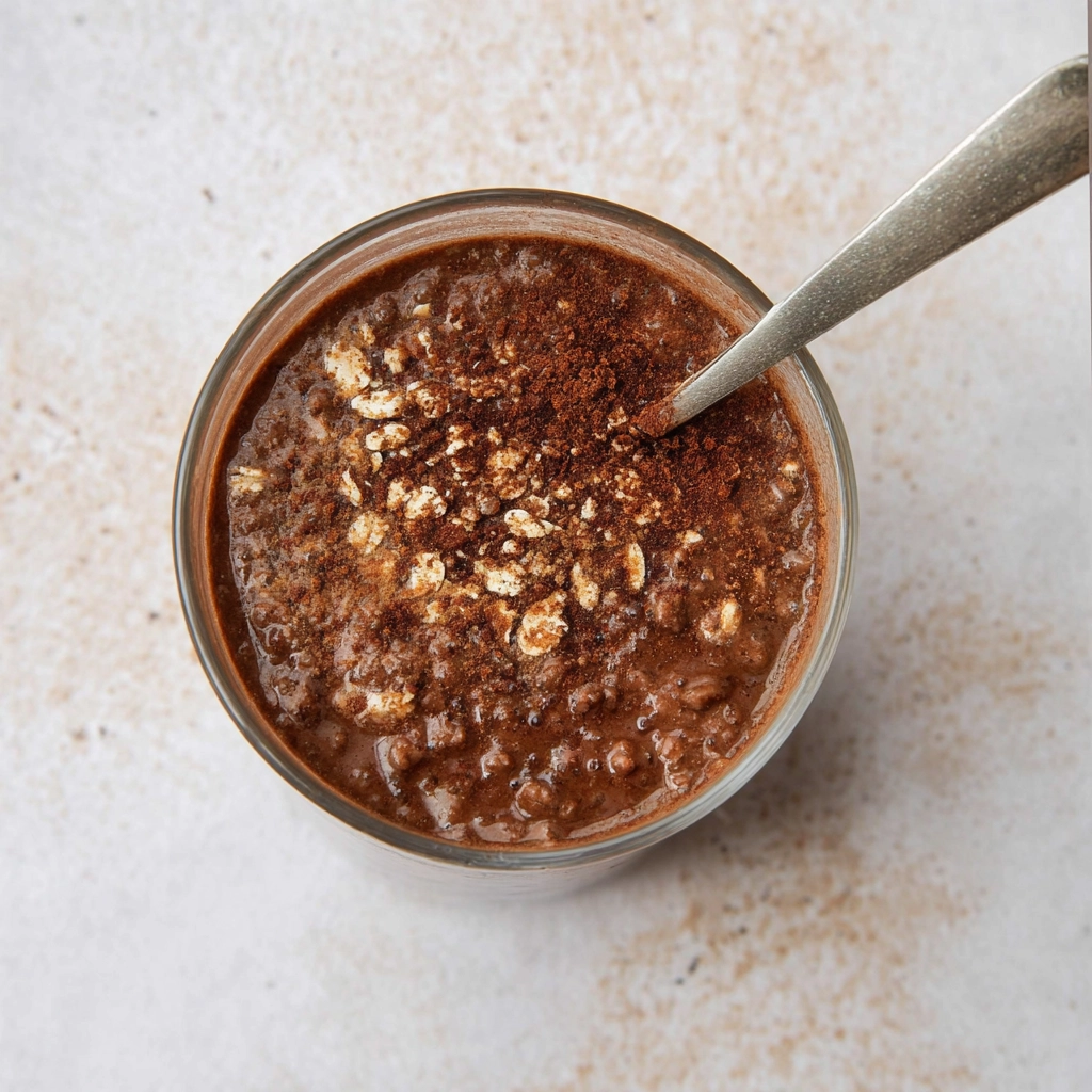 mixing vegan cinnamon overnight oats
