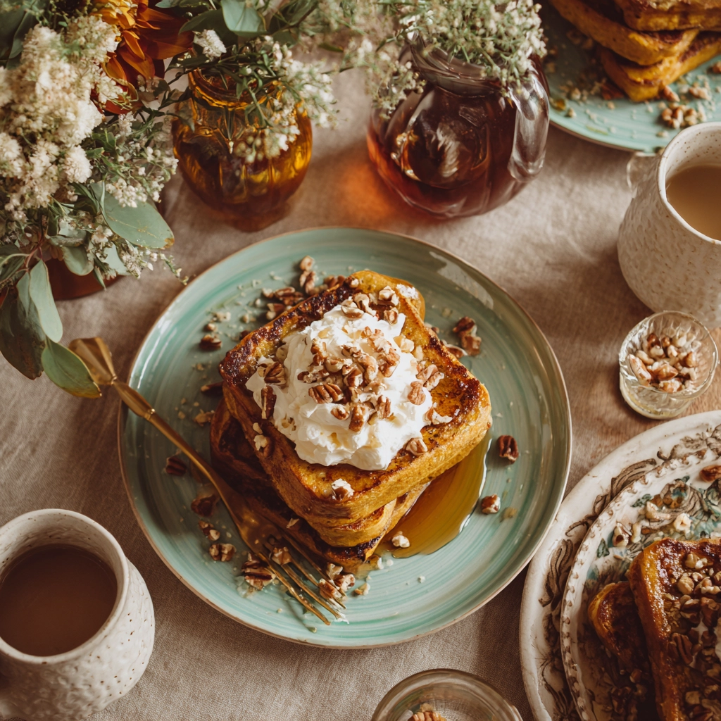 Pumpkin French Toast Breakfast: A Delicious Fall Morning Favorite 8 serving-pumpkin-french-toast