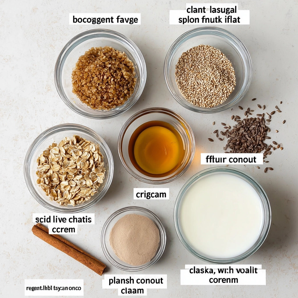 vegan cinnamon oats ingredients