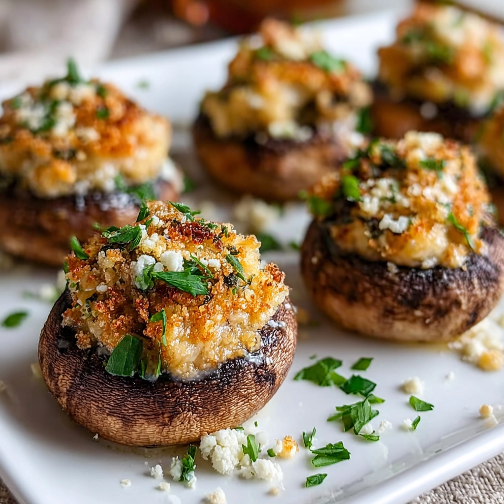 Garlic Parmesan Stuffed Mushrooms – A Cheesy Bite of Flavor Everyone Will Love 8 Garlic Parmesan Stuffed Mushrooms