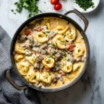Cheesesteak Tortellini (Dishes Recipe)