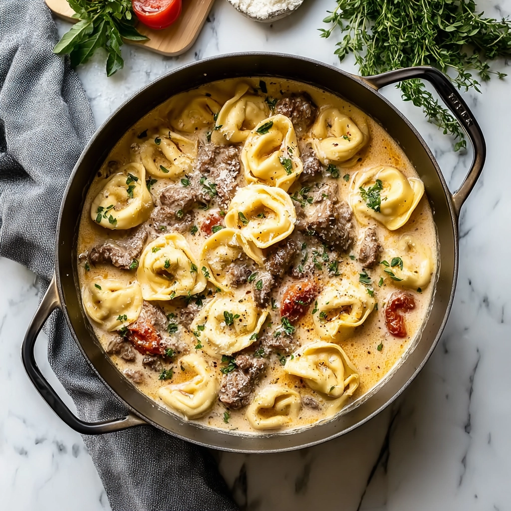 Cheesesteak Tortellini (Dishes Recipe)