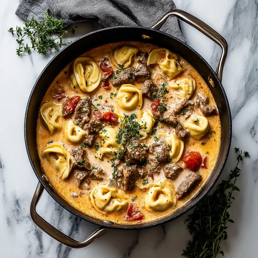 Cheesesteak Tortellini (Dishes Recipe)