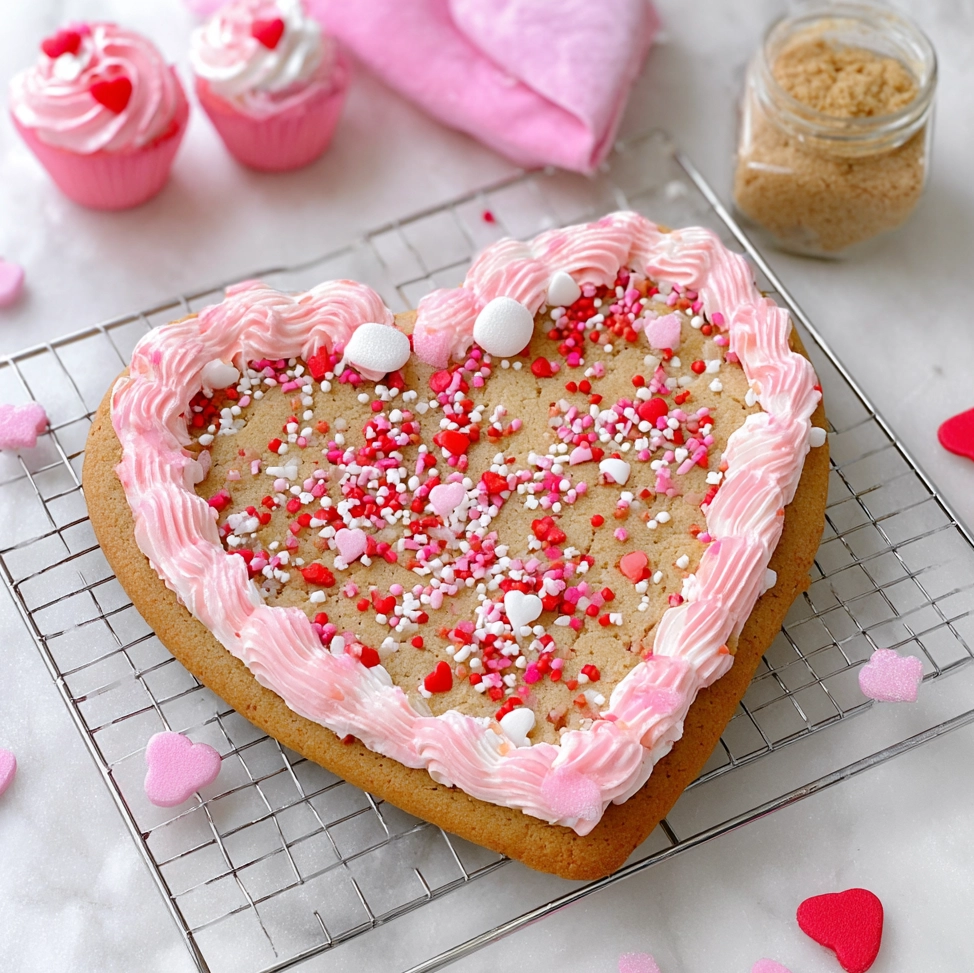 Heart Cookie Cake: A Sweet Valentine’s Day Masterpiece 5 Heart Cookie Cake