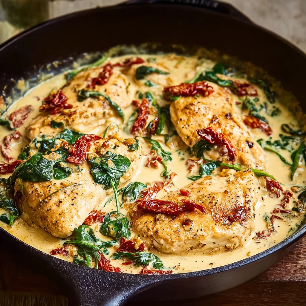 Tuscan Chicken Recipe – A Creamy Italian Dinner You’ll Crave Again and Again 5 Tuscan Chicken
