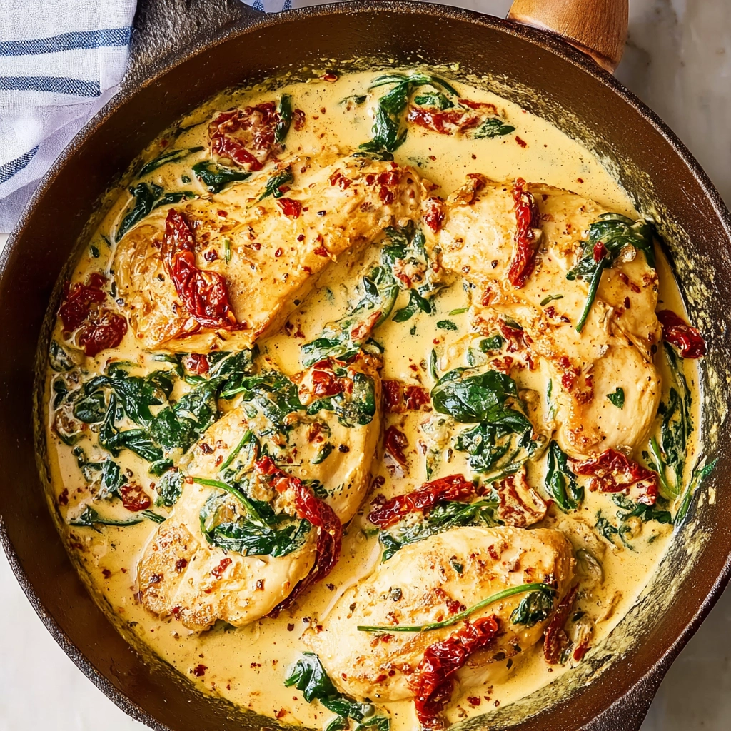 Tuscan Chicken Recipe – A Creamy Italian Dinner You’ll Crave Again and Again 6 Tuscan Chicken