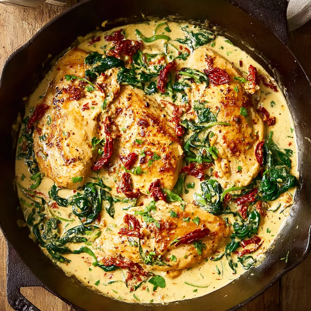 Tuscan Chicken Recipe – A Creamy Italian Dinner You’ll Crave Again and Again 7 Tuscan Chicken