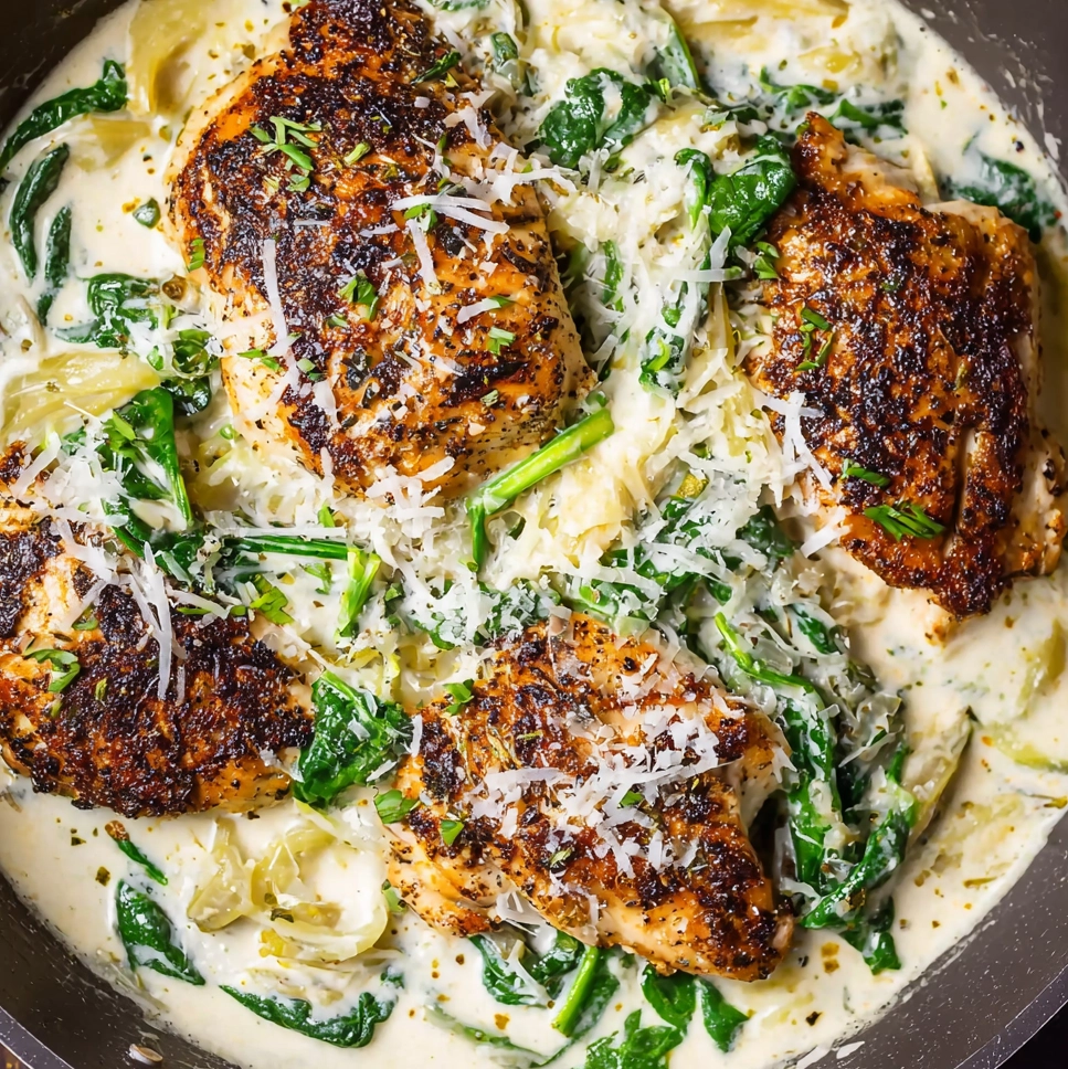 Spinach Artichoke Chicken Skillet Creamy Comfort Without Dairy 7 Spinach Artichoke Chicken Skillet