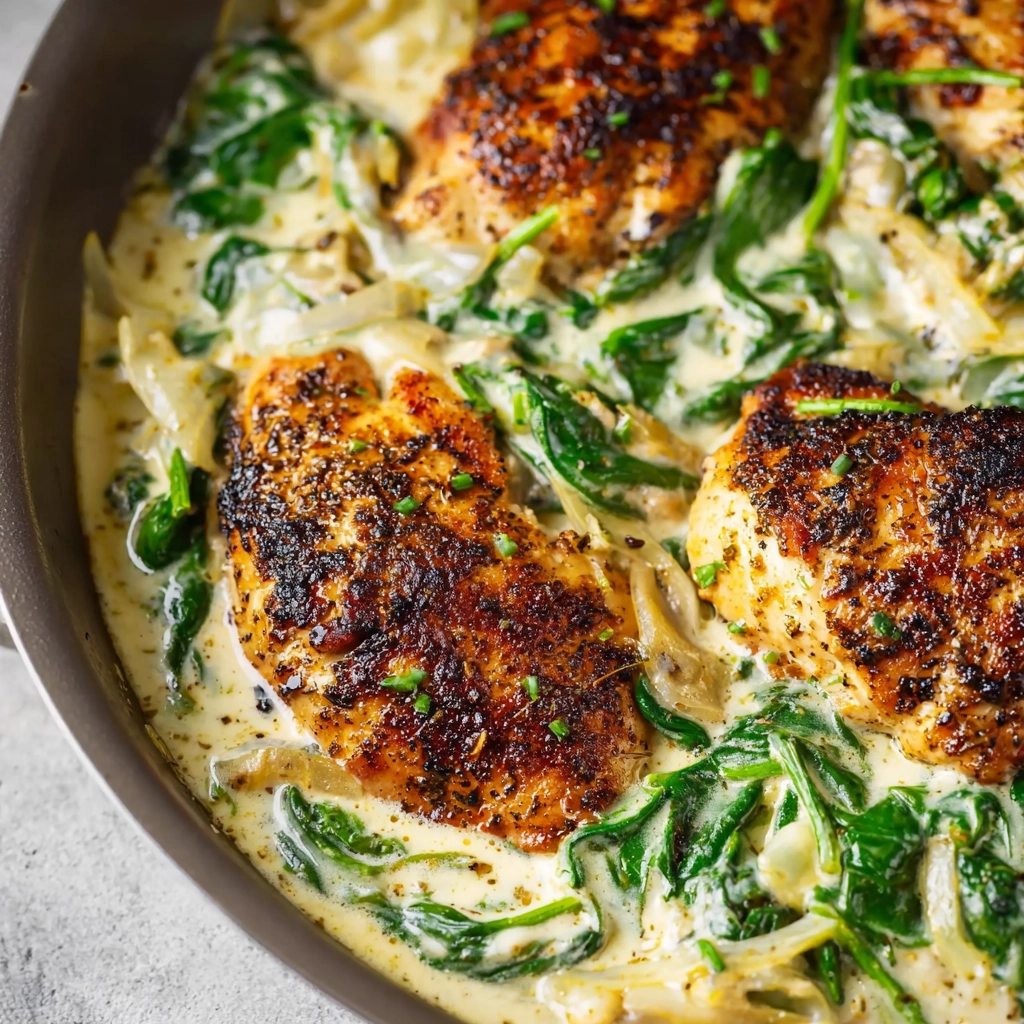 Spinach Artichoke Chicken Skillet Creamy Comfort Without Dairy 8 Spinach Artichoke Chicken Skillet