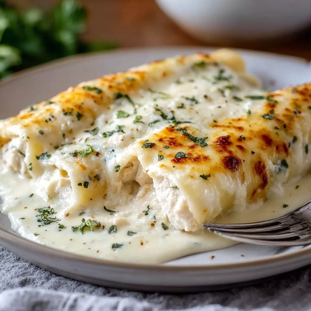 White Chicken Enchiladas