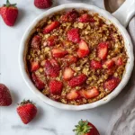 Strawberry Rhubarb Baked Oatmeal