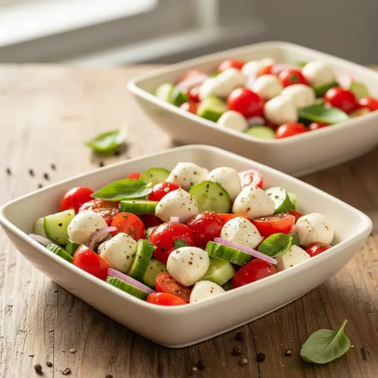 Cucumber Caprese Salad