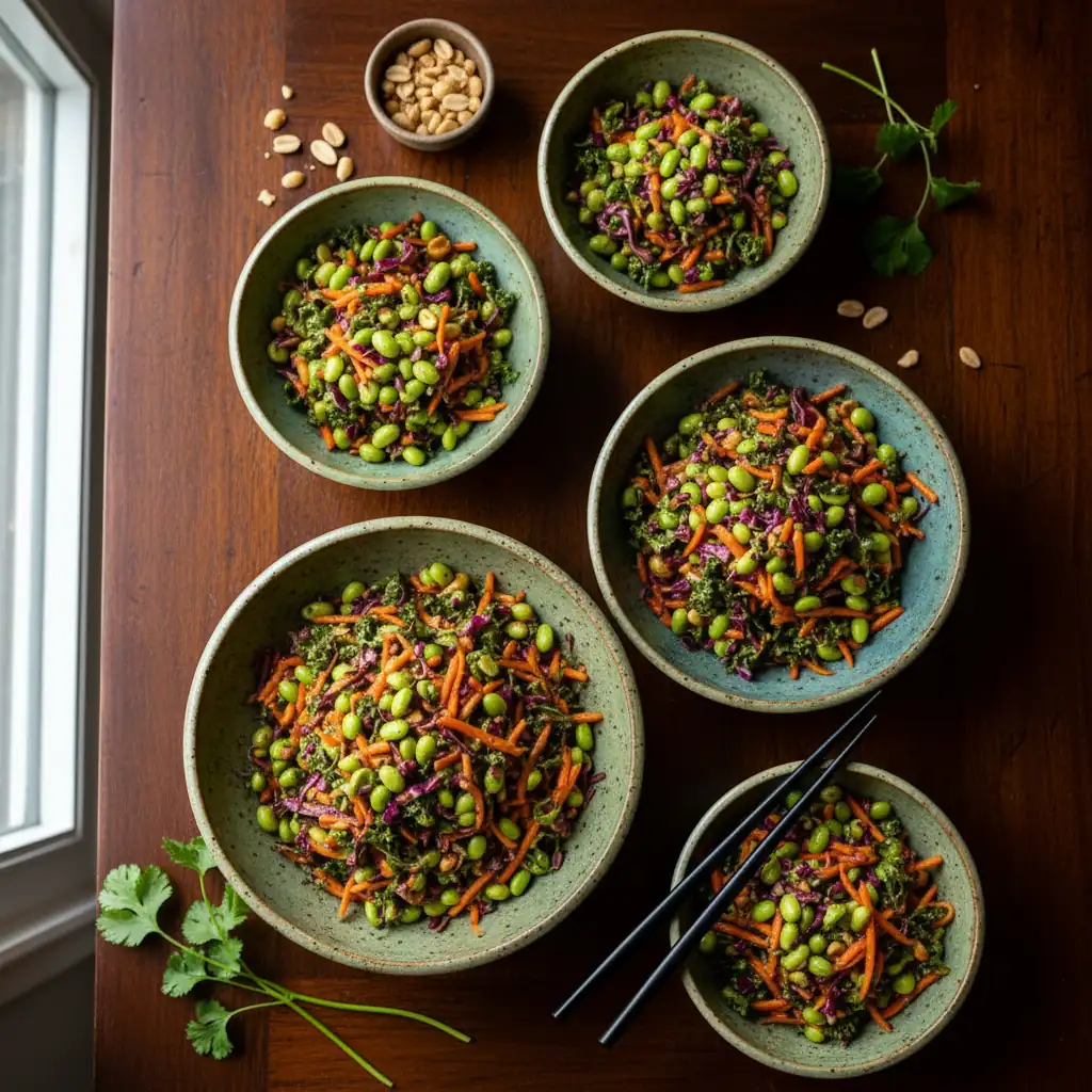 Edamame Salad Recipe – Fresh and Healthy Peanut Sauce Favorite 8 Edamame Salad