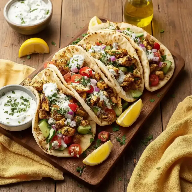 Mediterranean Chicken Tacos