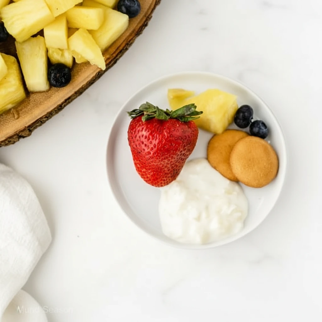Piña Colada Fruit Dip Easy Tropical Dessert Everyone Loves 8 Piña Colada Fruit Dip