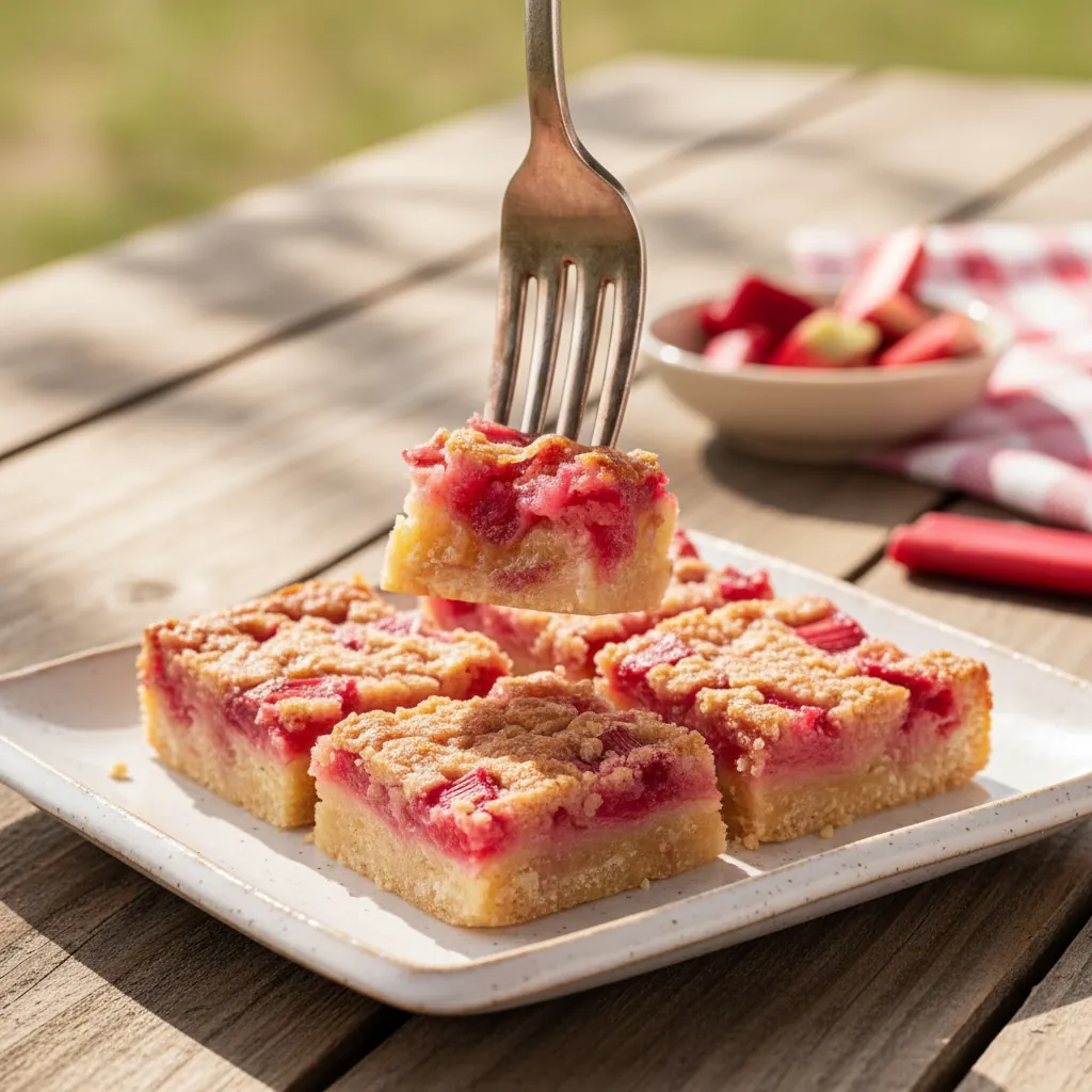 Rhubarb Dream Bars