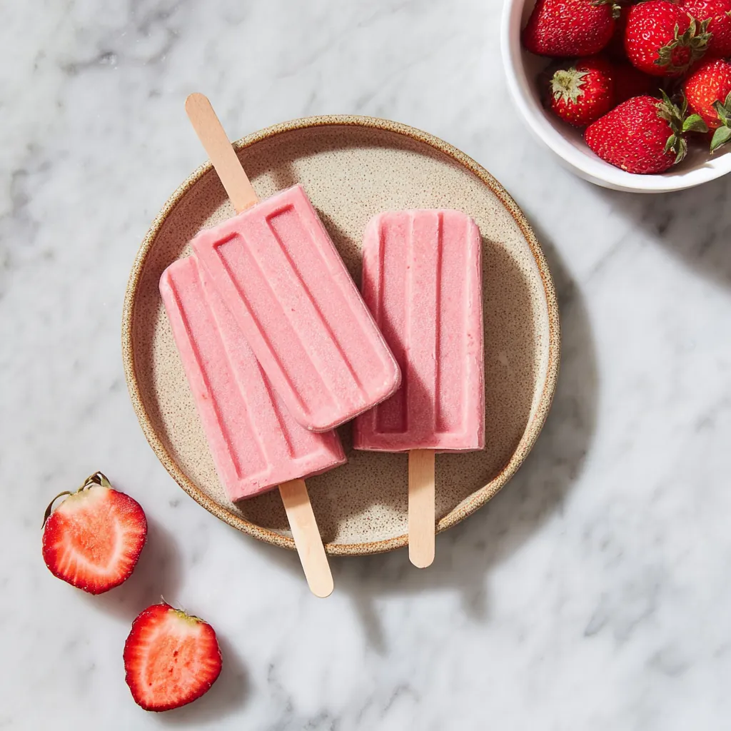 Strawberry Banana Popsicles – Easy Healthy Summer Treat 8 Strawberry Banana Popsicles1 1