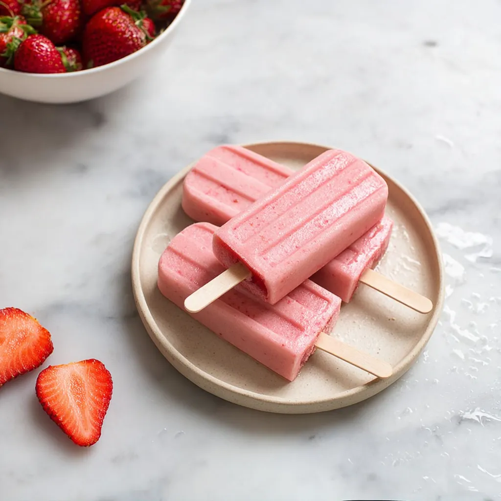 Strawberry Banana Popsicles – Easy Healthy Summer Treat 9 Strawberry Banana Popsicles