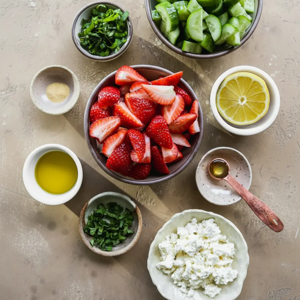 Strawberry Cucumber Salad – Easy Fresh Summer Side 8 Strawberry Cucumber Salad
