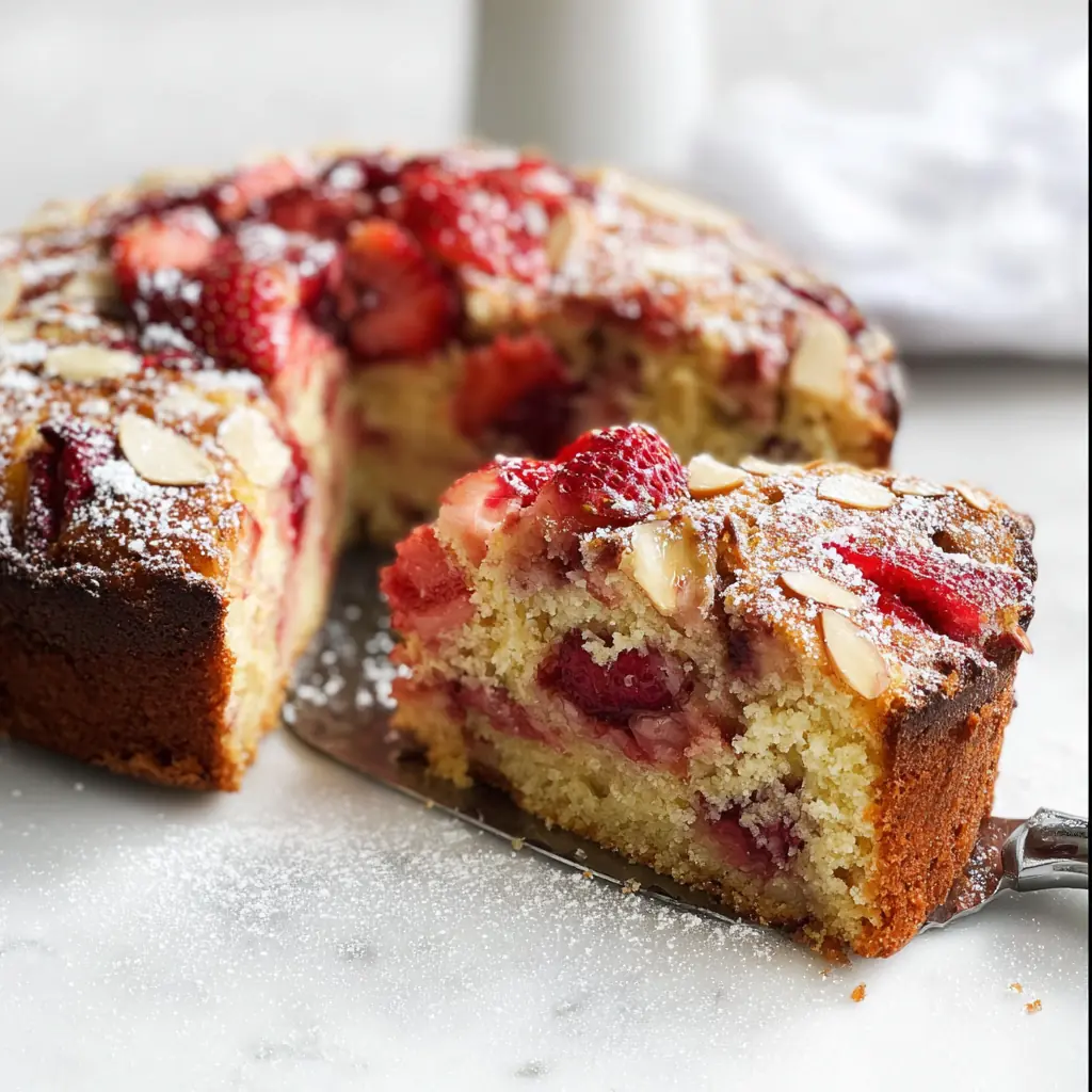 Strawberry Rhubarb Cake Easy Moist Recipe for Summer Baking 9 Strawberry Rhubarb Cake