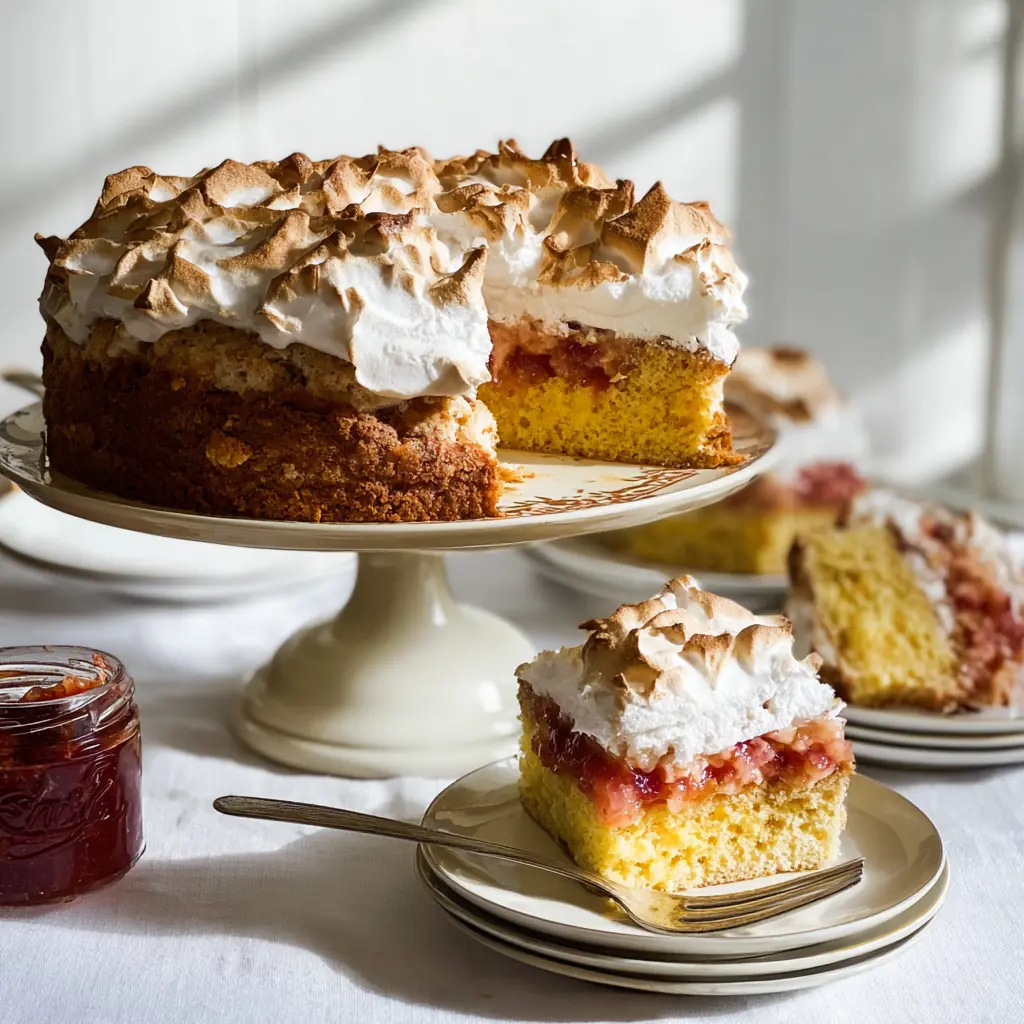Strawberry Rhubarb Cardamom Louise Cake – Beautiful Spring Dessert 8 Strawberry Rhubarb Cardamom Louise Cake