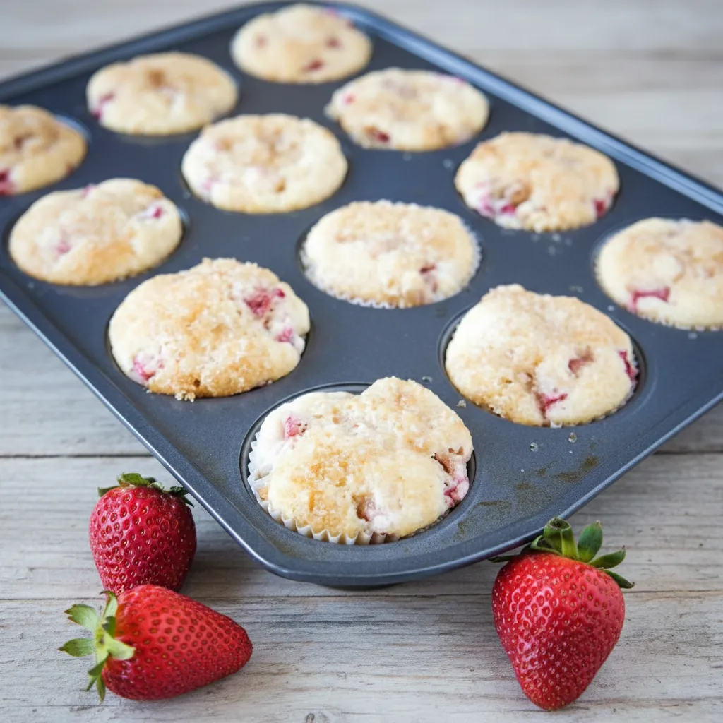 Strawberry Rhubarb Muffins That Taste Amazing and Fresh 8 Strawberry Rhubarb Muffins