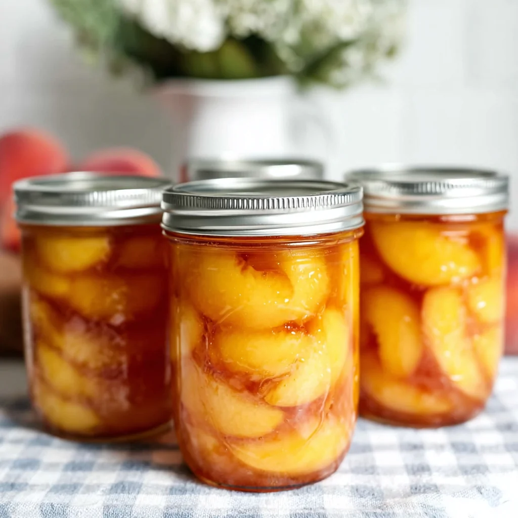 Canning Peaches