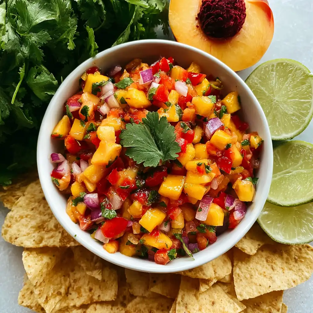 Fresh Peach Salsa Recipe: Easy Sweet and Savory Dip for Summer 8 Fresh Peach Salsa