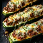 Ground Beef Zucchini Boats
