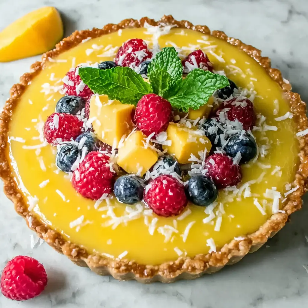Mango Curd Tart
