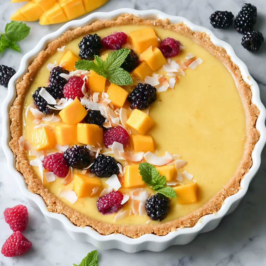 Mango Curd Tart