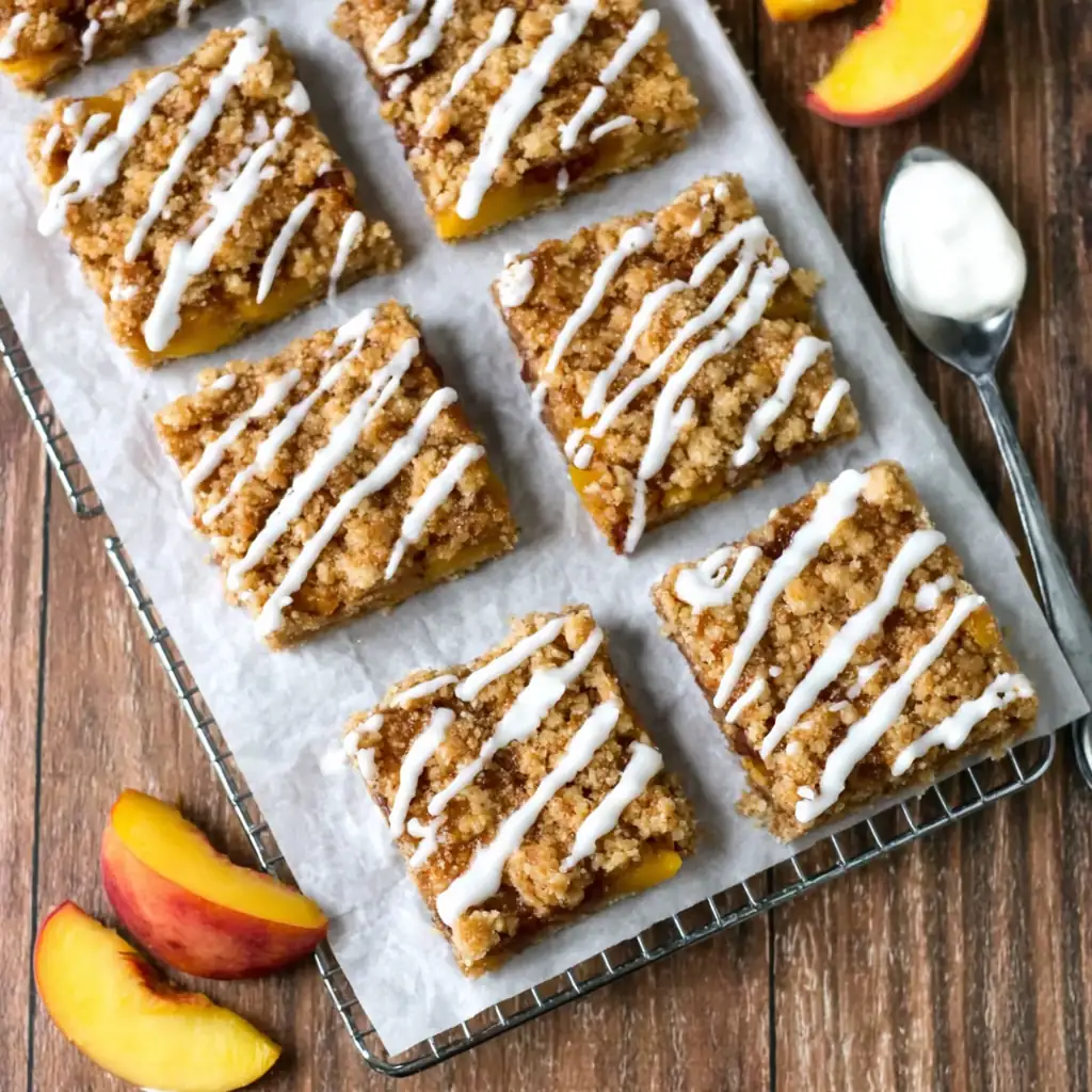Peach Pie Crumble Bars Recipe That Feels Like Summer Comfort 9 Peach Pie Crumble Bars