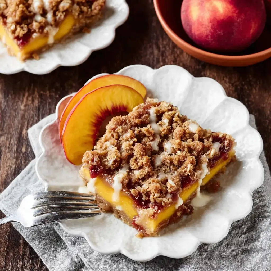 Peach Pie Crumble Bars Recipe That Feels Like Summer Comfort 8 Peach Pie Crumble Bars