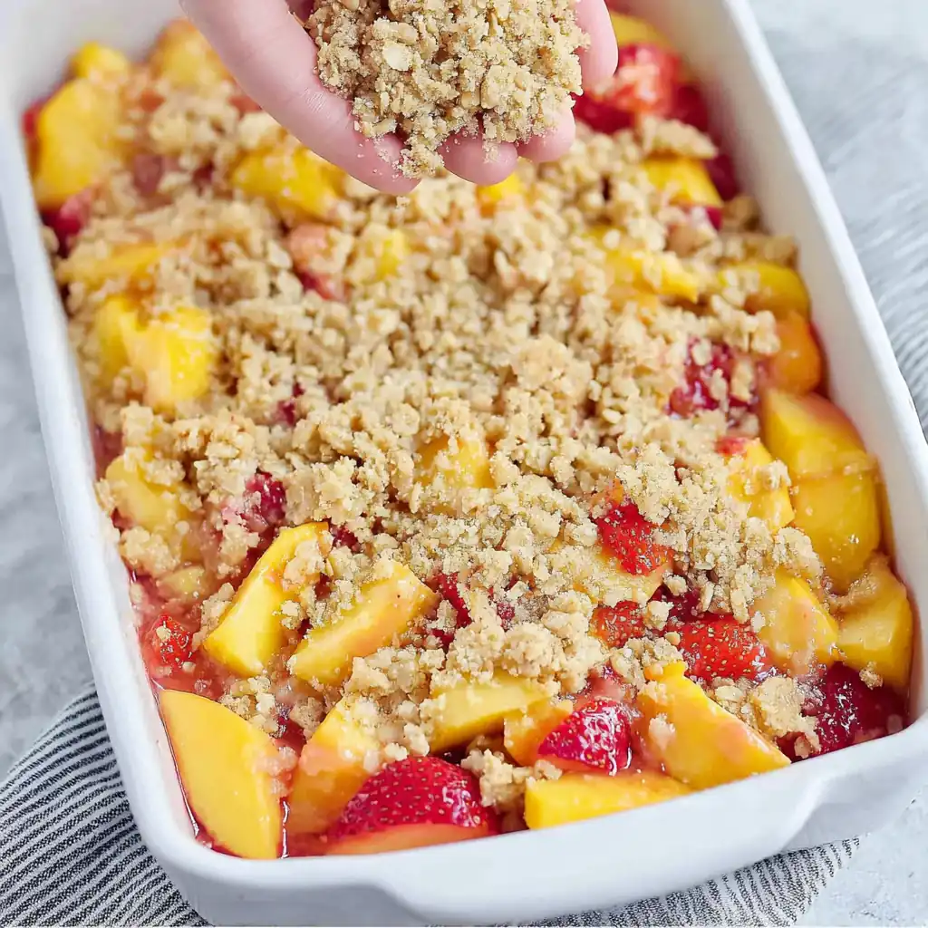 Strawberry Peach Crisp: Amazing Summer Dessert With Oat Crumble 8 Strawberry Peach Crisp