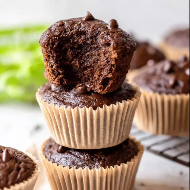 Veggie-Loaded Chocolate Muffins