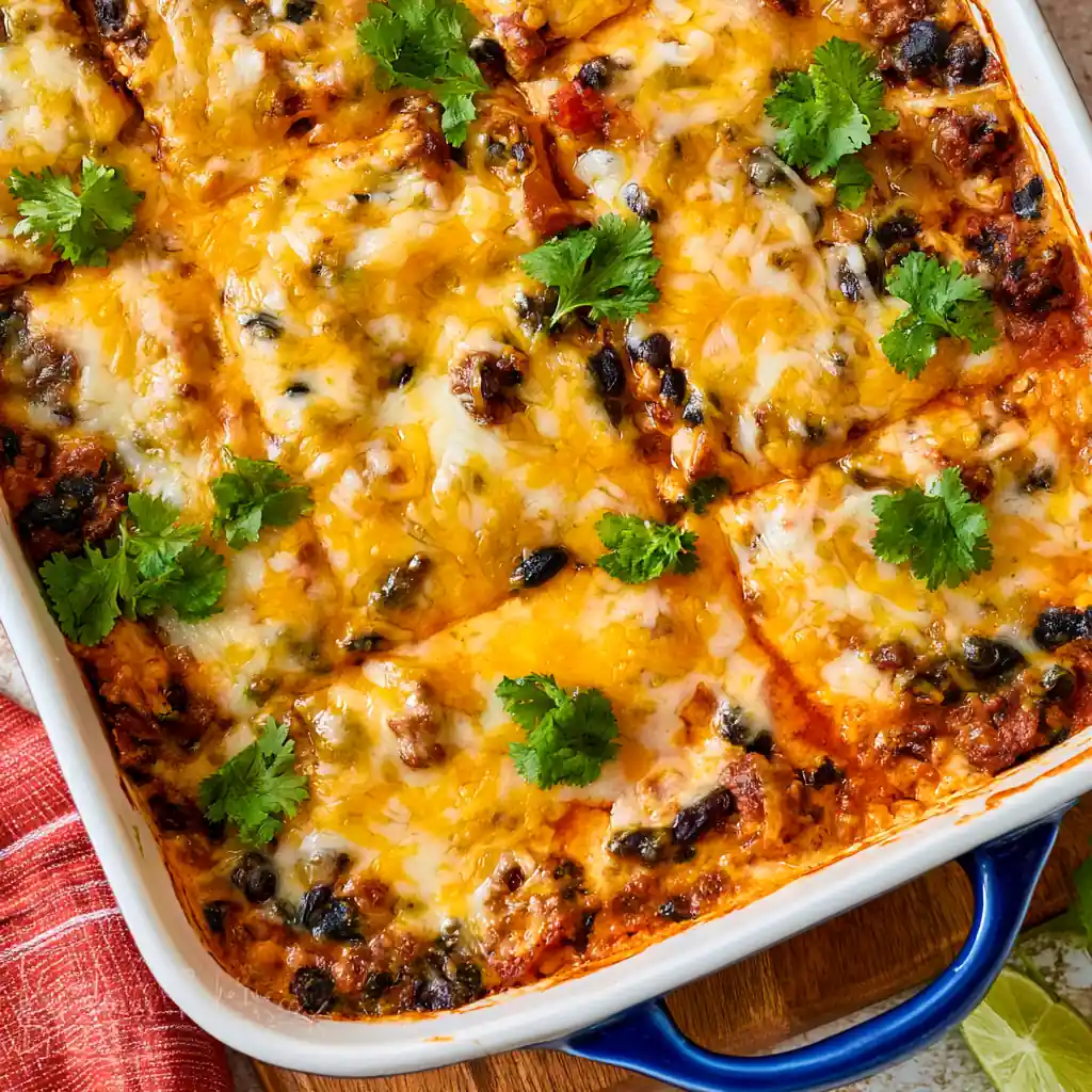 Beef Enchilada Casserole: An Easy, Comforting Family Dinner 6 Beef Enchilada Casserole