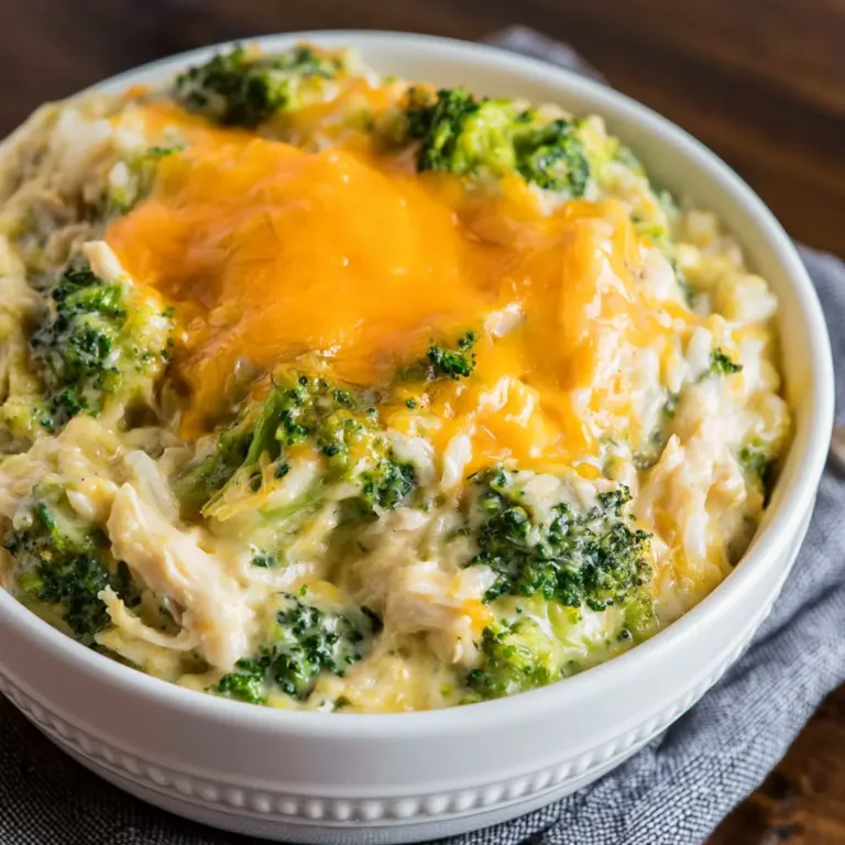 Cheesy Broccoli Chicken and Rice Casserole