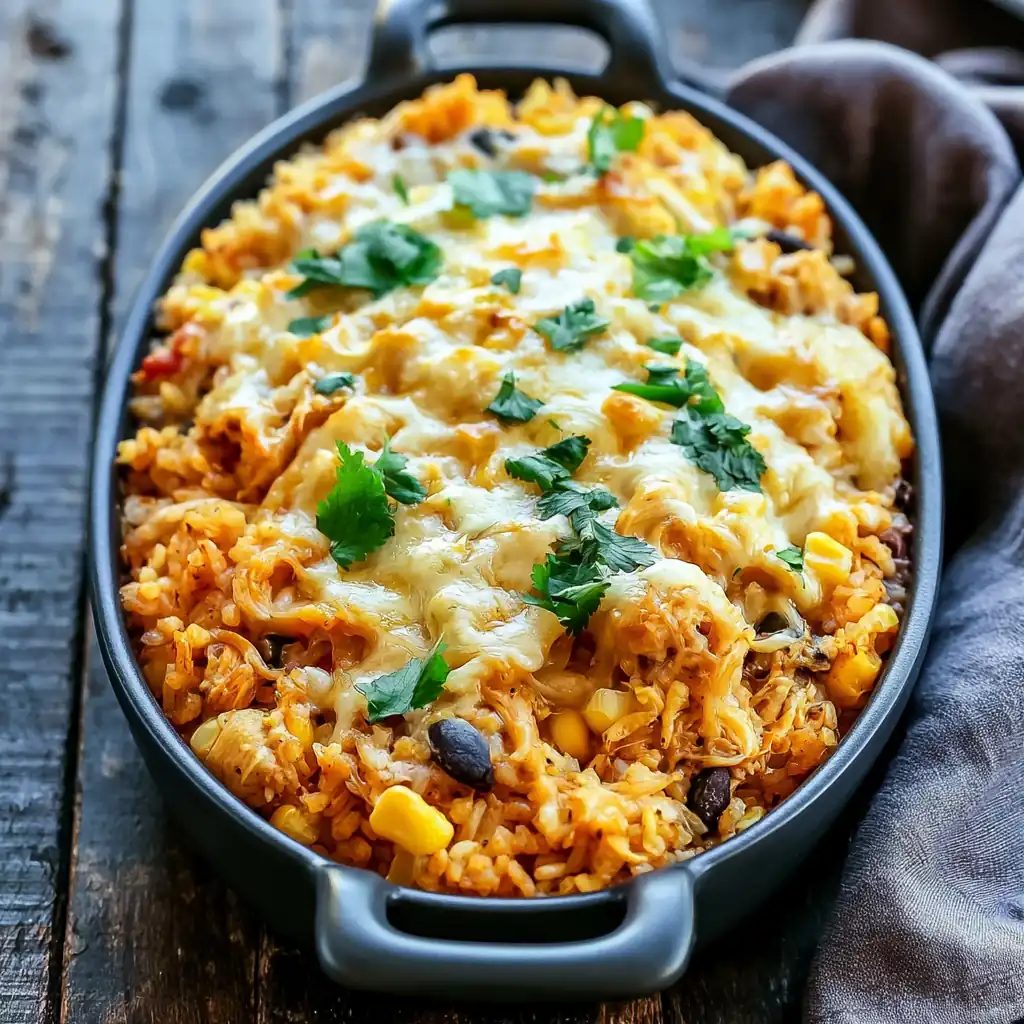 Chicken Enchilada Rice Casserole for an Easy 35-Minute Dinner 7 Chicken Enchilada Rice Casserole